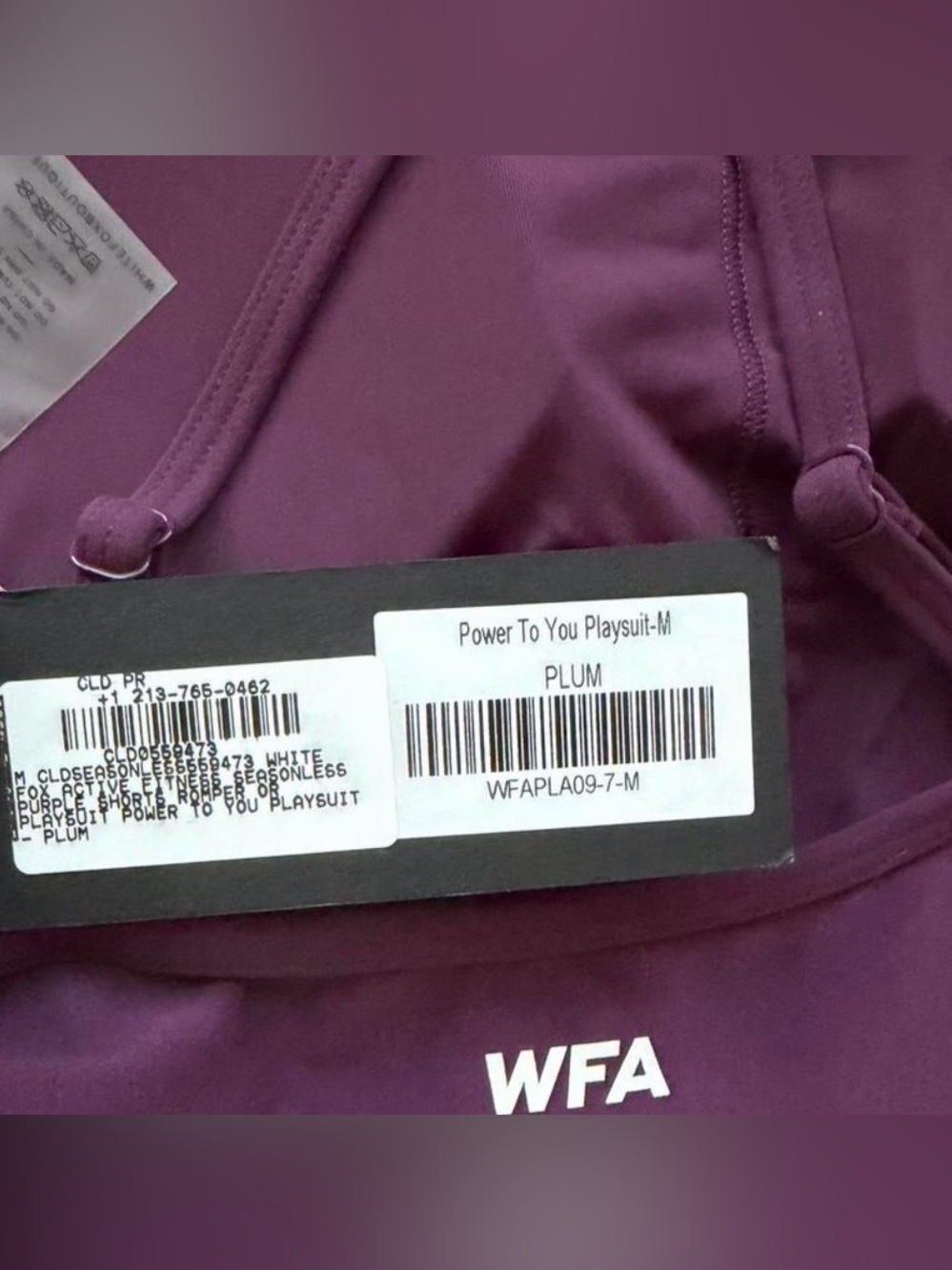 WHITE FOX BOUTIQUE power to you PLAYSUIT in plum Size M NEW - Picture 8 of 8